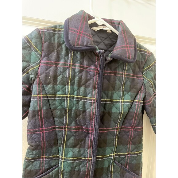 Brooks Brothers Quilted Plaid Coat Tartan Style Wool Exterior Size Girl XS - Picture 3 of 14